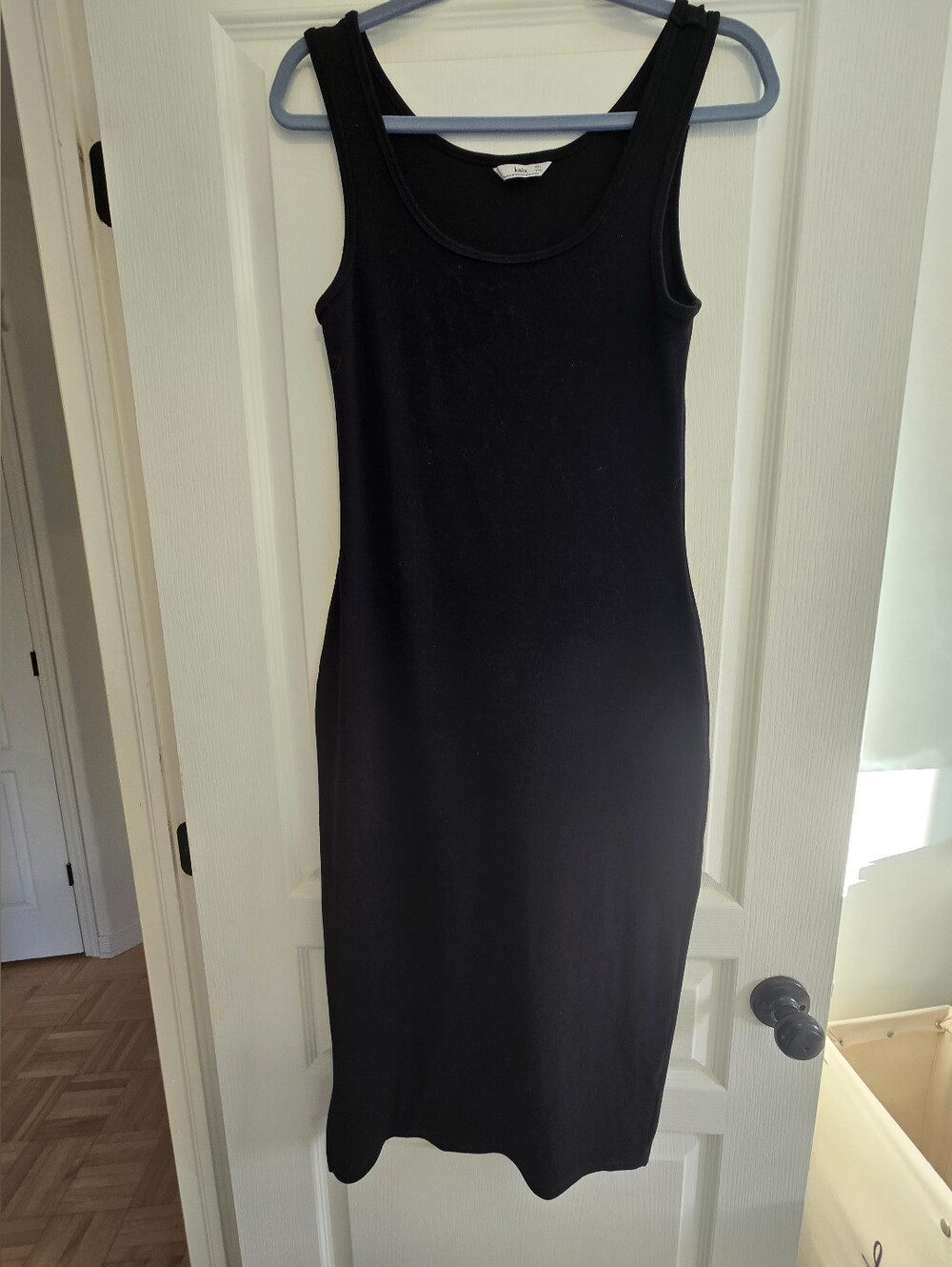 Knix Sculptrib Cami Cotton Dress Black Sz XXL